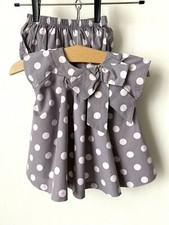 ROBE + BLOOMER Culotte assortie LILI GAUFRETTE Bébé Fille 3 mois quasi NEUF !