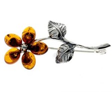 925 Argent Sterling & Ambre