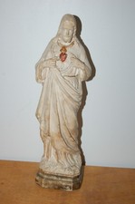 Statuette sacré coeur JESUS CHRIST EN PLATRE 32 cm