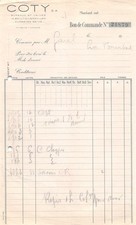 FACTURE COTY VERSAILLES