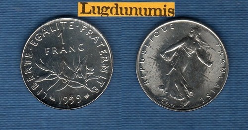 Franc 1999 semeuse provenant - franc,
