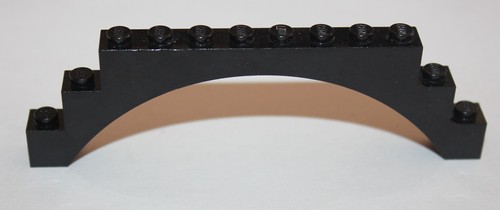 Lego black brick - black, arch