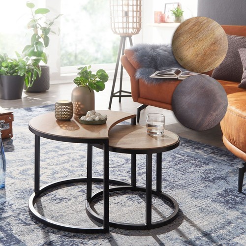Finebuy tables gigogne bois - tables,