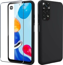 Coque TPU Noir Xiaomi Redmi Note 11 ,NOTE 11 PRO  + film Verre trempé