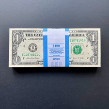 Liasse neuve 100 billets de 1