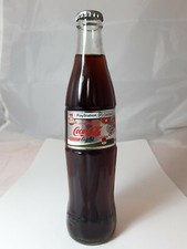 Coca-Cola light Glass Full Bottle Paper label Switzerland - UEFA EURO 2008