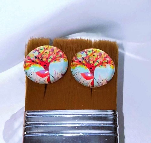 Boucles oreilles clou arbre - boucles, d'oreilles