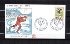 J.O GRENOBLE  Enveloppe Premier Jour 6 Févrierr 1968