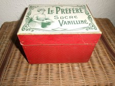 Ancienne boite carton 1900  publicitaire " Sucre Vanilliné - Le Préféré "