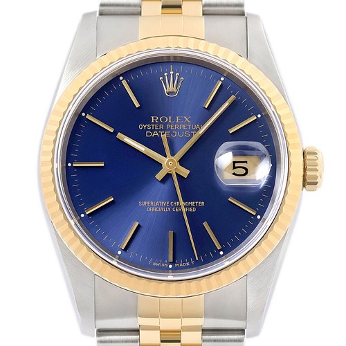 Rolex datejust 18k - or, jaune