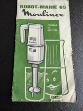Publicité ancienne MOULINEX ROBOT MARIE Livret 27 pages recettes - 1960 - RARE !