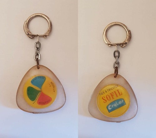 Porte clés fils tricoter - porte-clés, à