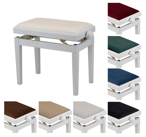Banc piano blanc brillant - blanc,