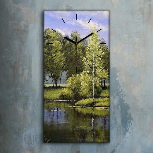 Horloge décorative sur toile