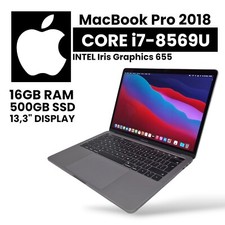 Apple MacBook Pro 13,3" 2018 / I7-8559U / 16 Go RAM / 512 Go SSD#MA17