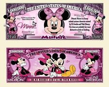 MINNIE ! BILLET MILLION DOLLAR Collection Mickey Mouse dessin animé Walt Disney