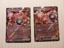 2 cartes pokemons promo mewtwo