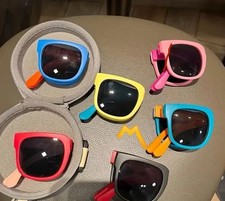 Lunettes de Soleil Souples Homme Femme - Pliables Été Sport Sun Summer UV Chic