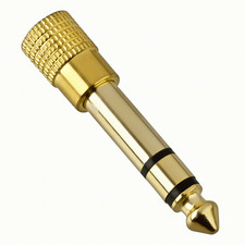 Adaptateur convertisseur audio jack mâle or 3,5 mm femelle vers 6,5 mm 6,3 1/4