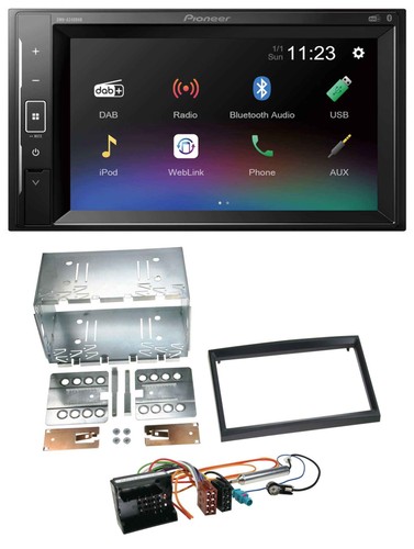 Pioneer dab mp3 - 2din, bluetooth