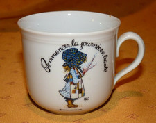 Tasse Holly Hobbie en porcelaine de Bavière Seltmann Weiden Commencer la journée