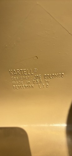 Kartell chair joe colombo - kartell,