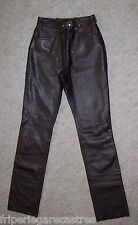 PANTALON en CUIR semi-épais RACER, Femme, Motard, Taille 36 --- (PCF_010)