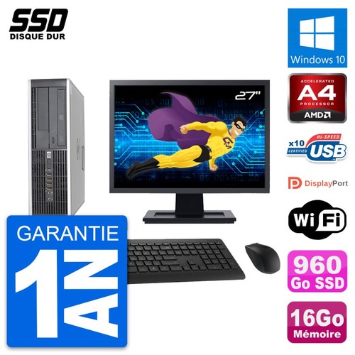6305 pro sff ecran 27 - hp, 27"