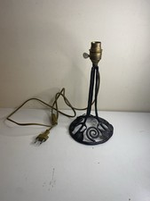Pied de lampe art deco en fer