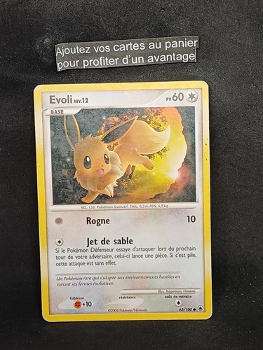 Carte pokemon française evoli - pokemon,