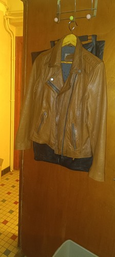 Blouson cuir femme style biker - blouson,
