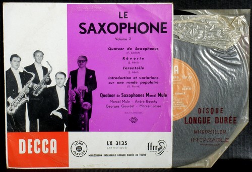 Marcel mule saxophone decca - marcel,