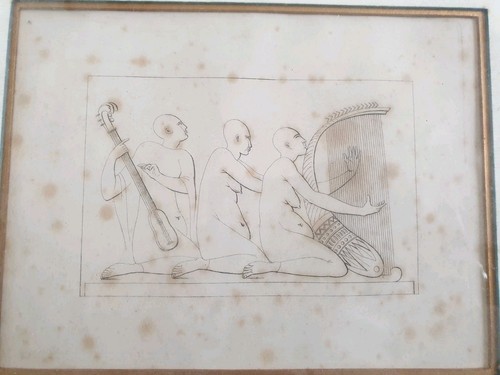 Gravure ancienne voyage - voyage, dans