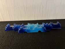 Sculpture pâte de verre bleue ' roues crantées ' en cristal Daum France