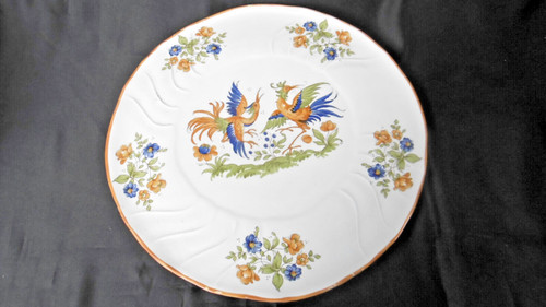 Plat porcelaine type moustiers - porcelaine,