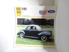 FICHE carte CARD voiture car