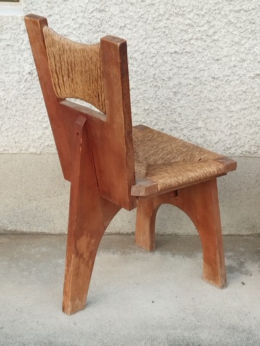 Ancienne chaise tripode - chaise,