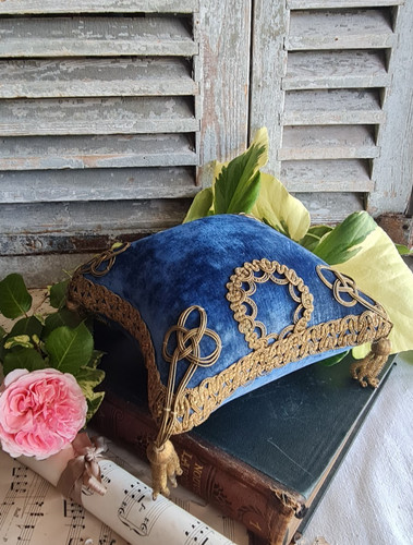 Ancien coussin carre globe - coussin,