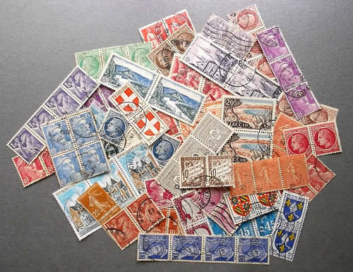Lot collection timbres france - timbres,