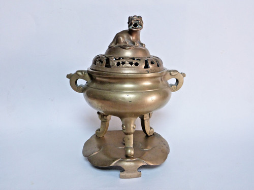 Brûle parfum bronze chine - en,