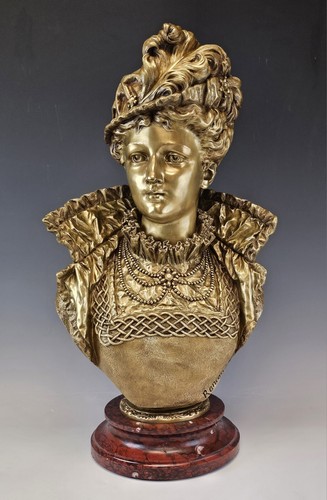 Lrg 19c french gilt bronze - lrg,