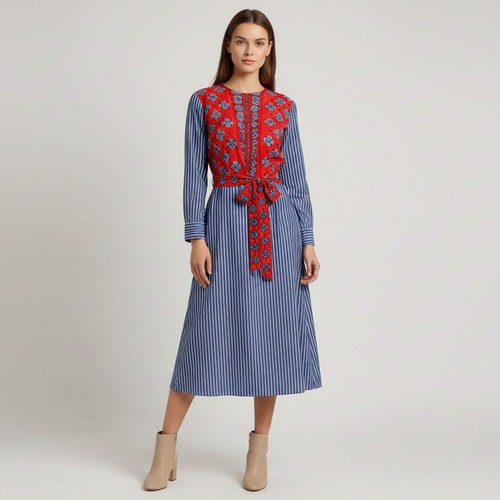Robe midi sandro - midi, rouge