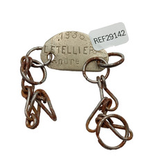 H11/10/25 (REF29142) Ancienne plaque d'identité militaire armée française