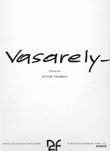 Vasarely nouvelles éditions - nouvelles,