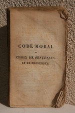 livre ancien code moral