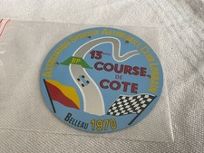 BP Rare Petite Plaque Métal  COURSE DE CÔTE  BELLEAU / 1970 Asacl ..!! A Voir