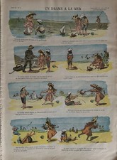 IMAGERIE QUANTIN PARIS UN DRAME A LA MER FIRMIN BOUISSET