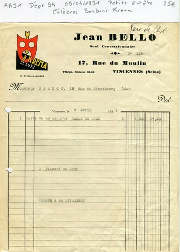 Dépt vincennes 17 rue du - rue,