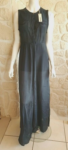 Robe longue bleu nuit - , neuve