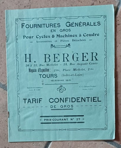 Ancien catalogue cycles - cycles,